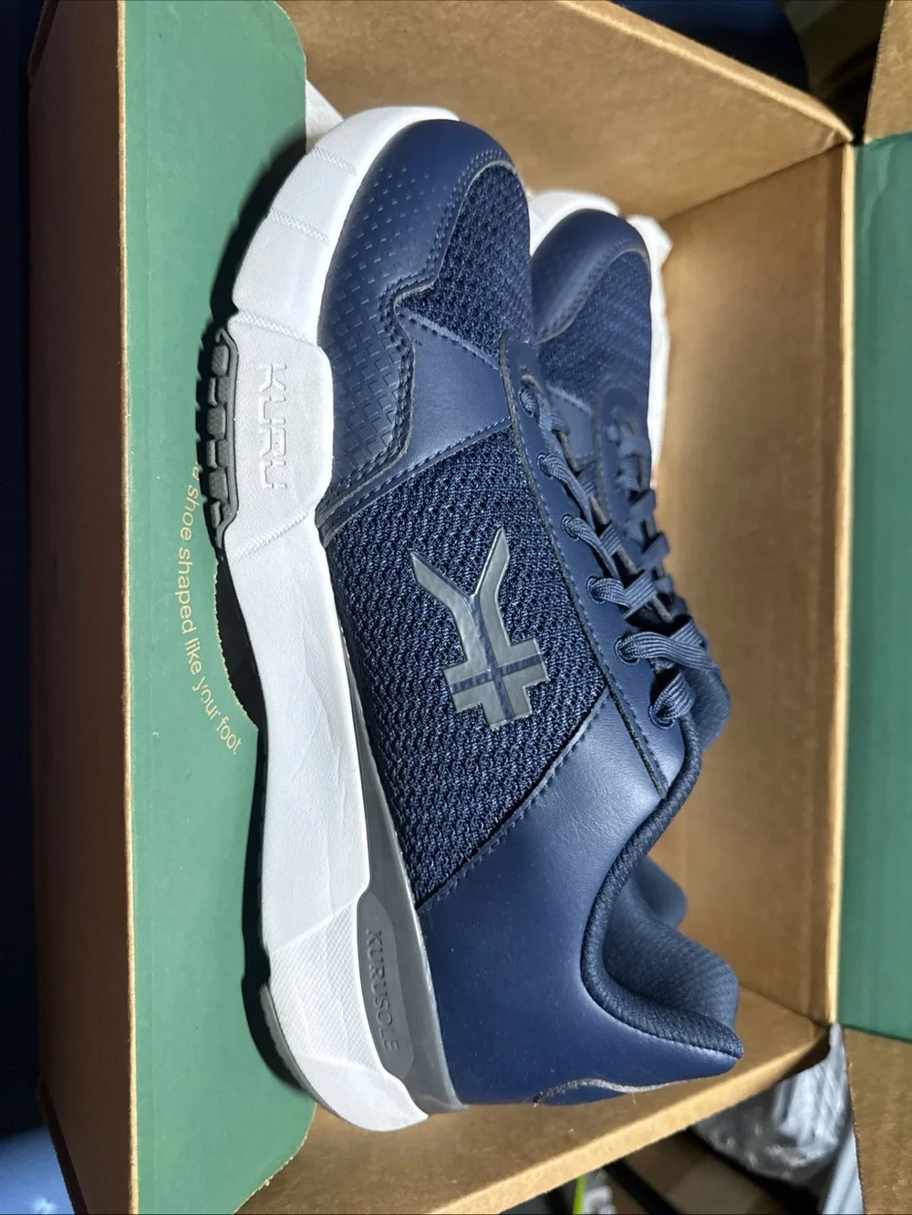 Kuru quantum 2 Men's Navy Athletic Sneakers - Comfort Walking Shoes